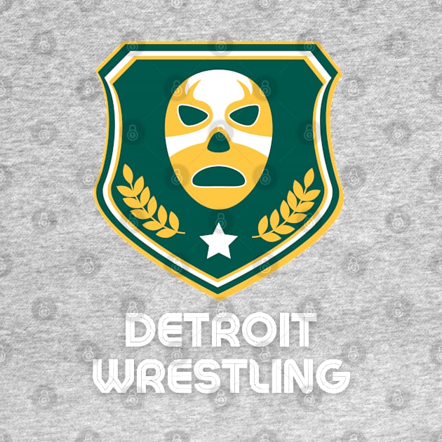 Detroit Wrestling "Warrior Green" by DDT Shirts